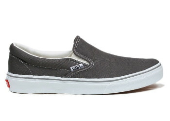 vans slip on charcoal