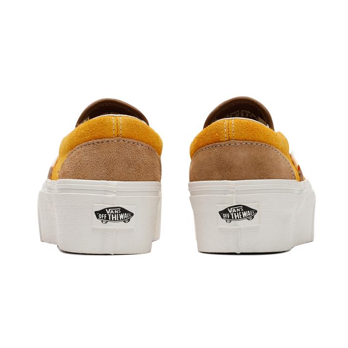 ヴァンズ CLASSIC SLIP-ON STACKFORM クラシックスリッポンスタックフォーム VN0A7Q5RF3X VARSITY GOLD  特別オファー