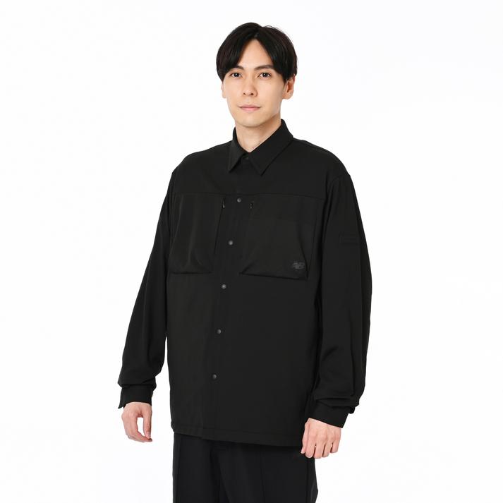 【New Balance】 ニューバランス M ﾆｯﾄｼｬﾂ シャツ AMT55723BK ABC-MART限定
