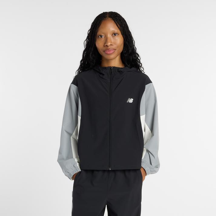 【New Balance】 ニューバランス W ｳｰﾌﾞﾝﾌｰﾃﾞｯﾄﾞJK ジャケット WJ61M2MGBK
