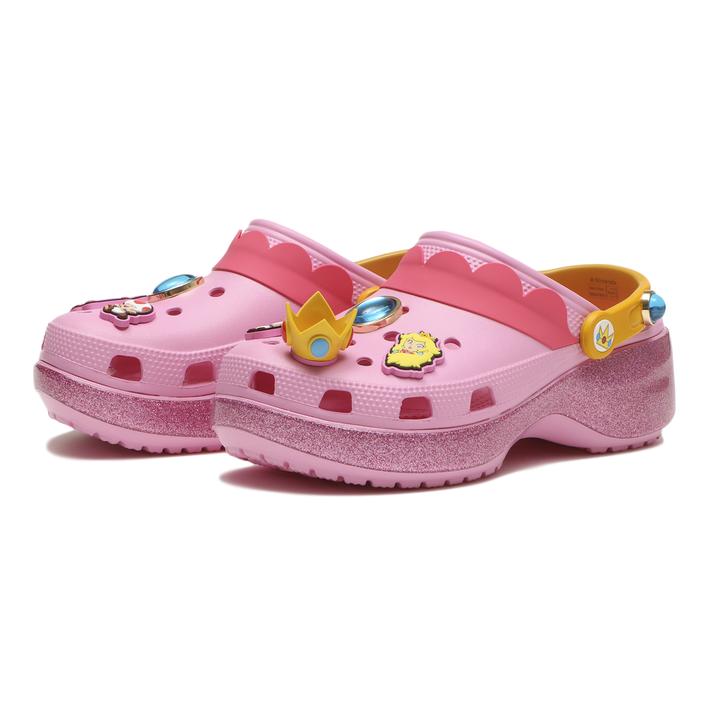 【crocs】 クロックス PRINCESSPEACH CLS PLTFRM W ピーチ姫 クラシック プラットフォーム クロッグ 212137-90H|ABC-MART SPORTS