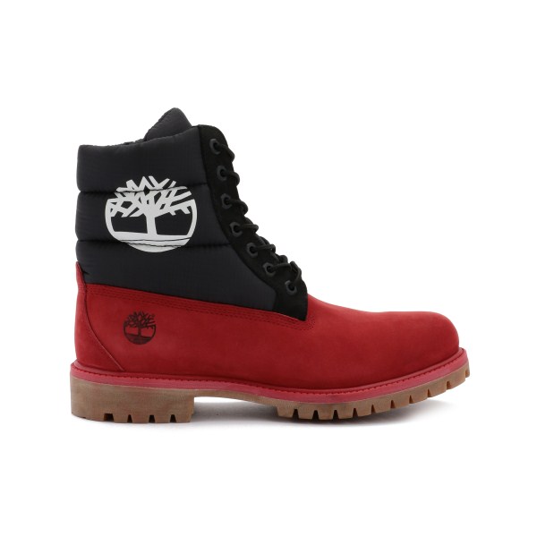 red and black timberlands
