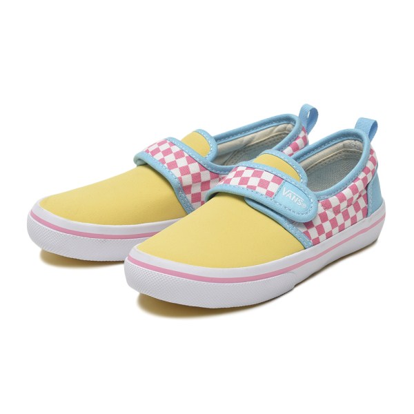 vans slip ons kids yellow