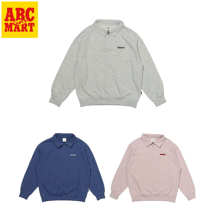 【VANS】 ヴァンズ W Embroidery logo halfzipsweat スウェット 126R3050401 ABC-MART限定