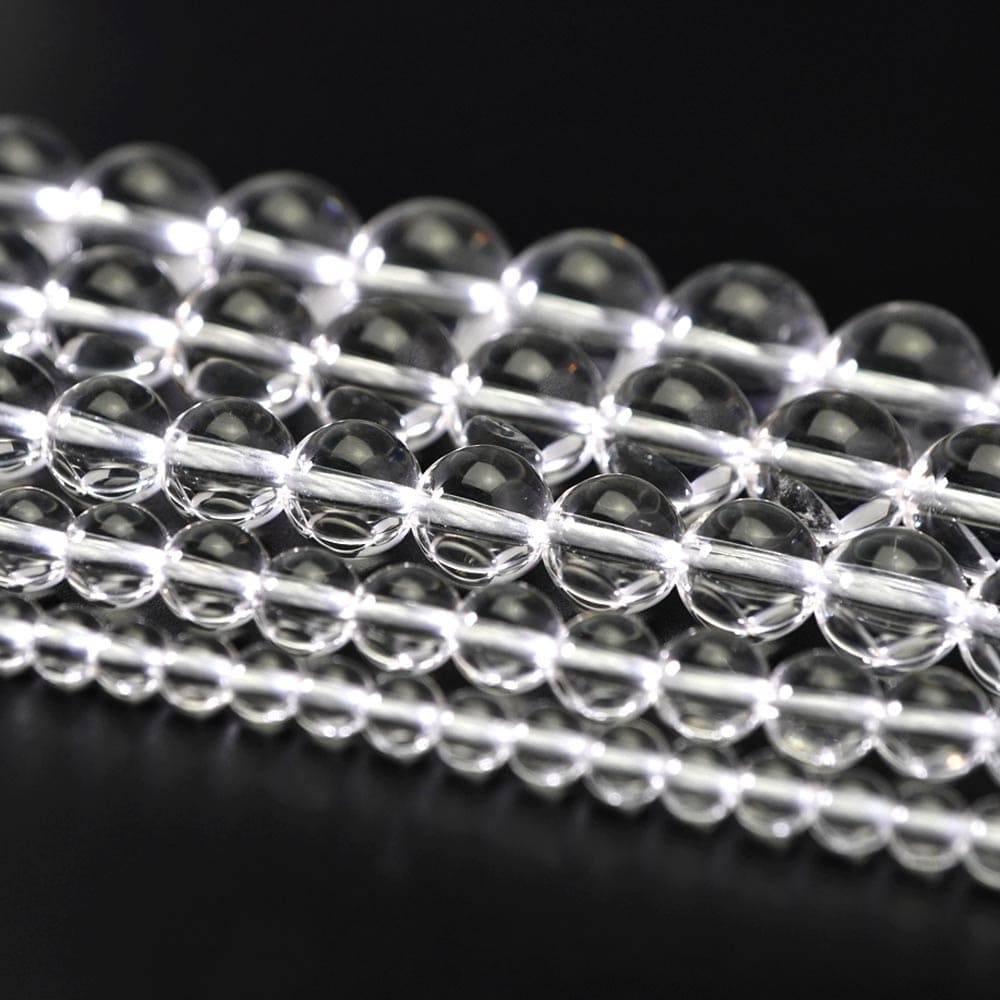 水晶 8mm 連 ビーズ 丸玉 1連売 約38cm AAA クォーツ クリスタル 透明