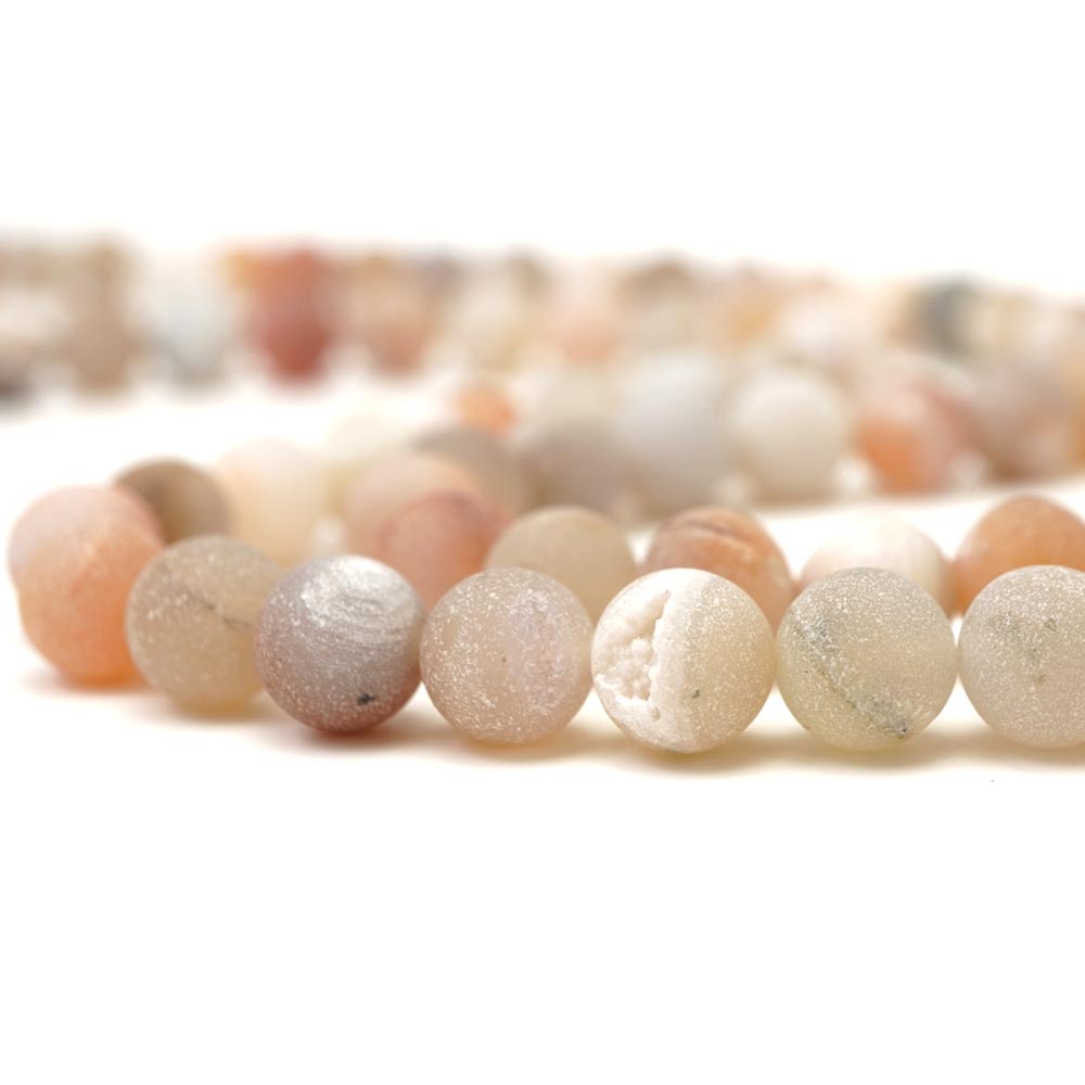 楽天市場】ドゥルージーアゲート 笑口瑪瑙 12mm ホワイト パープル