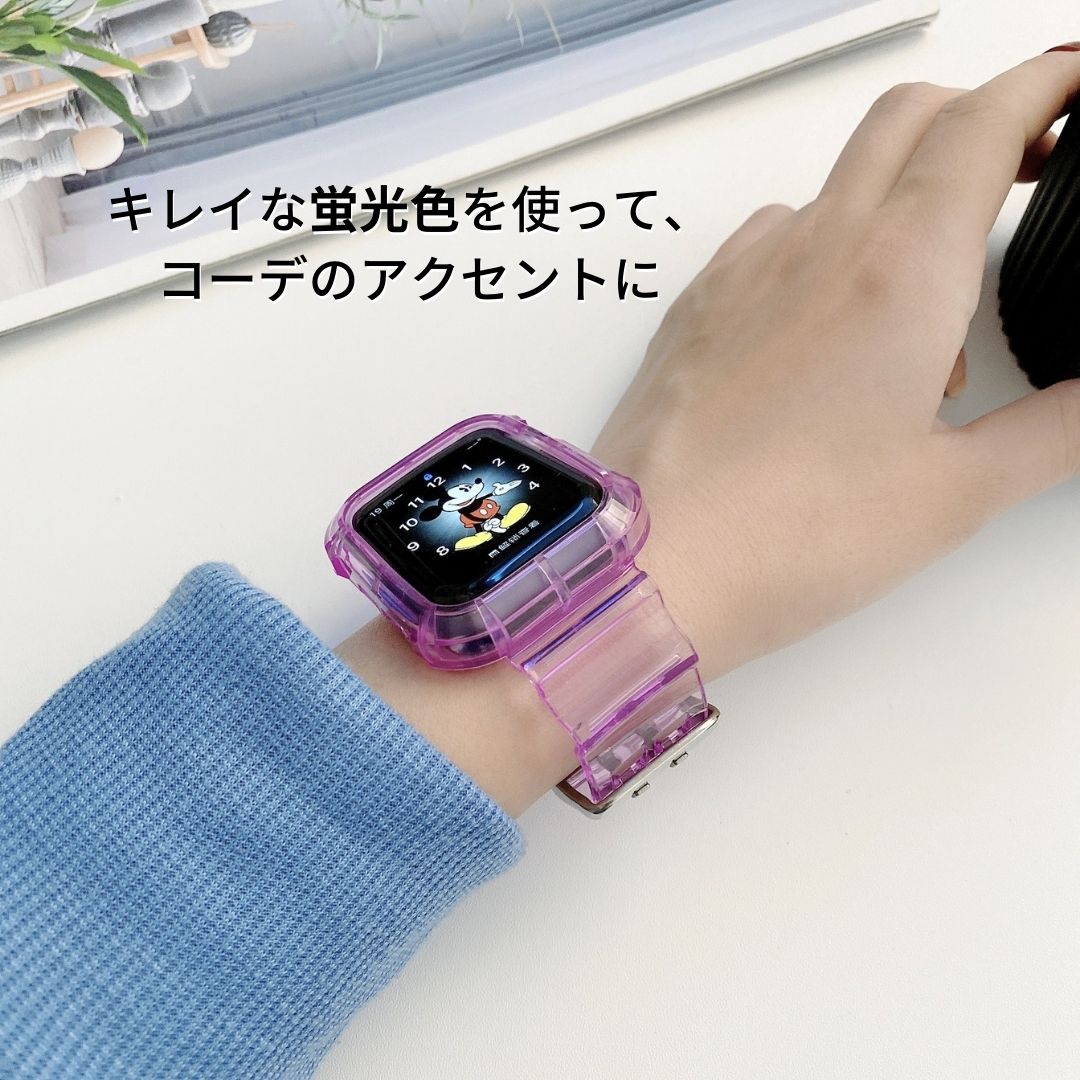 楽天市場 ポイント還元10 Apple Watch 7 ケースアップルウォッチ バンド ベルト Apple Watch 透明 クリア レディース おしゃれ かわいい45mm 42mm 44mm 41mm 40mm 38mm アップルウォッチベルト 男性 女性 時計ベルト 替えベルト 時計バンド Series Se 7 6 5 4 3 2 1