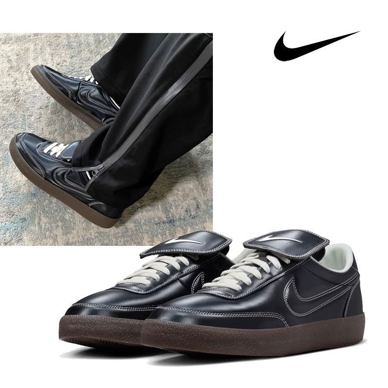 ★配送無料★ NIKE HQ3489-010 KILLSHOT 2 PREMIUM レザー アッパー ガムソール クラシック ローカット クッション性 グリップ 通気性 デイリー 快適 フィット 耐久性 高安定性 高グリップ 反発性 超軽量