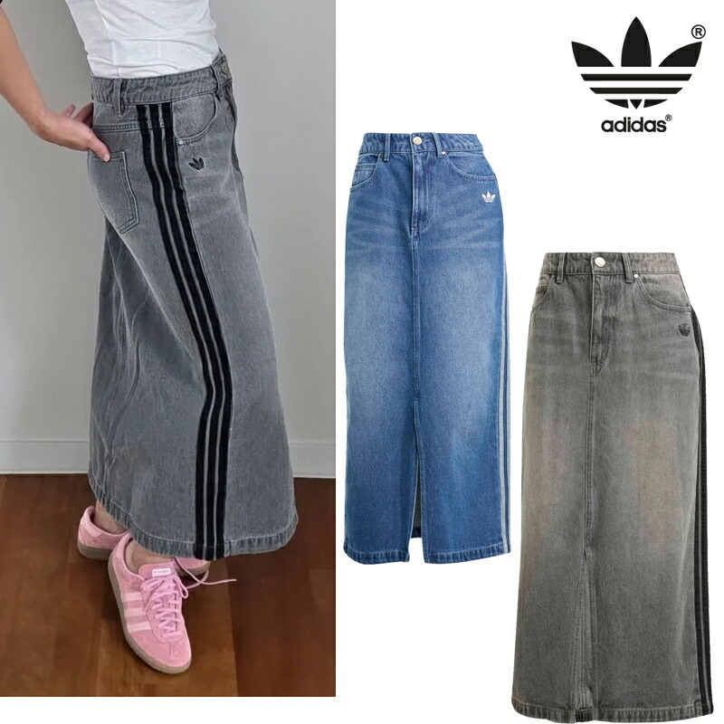 楽天市場】アディダス デニム スカート adidas Originals アディカラー