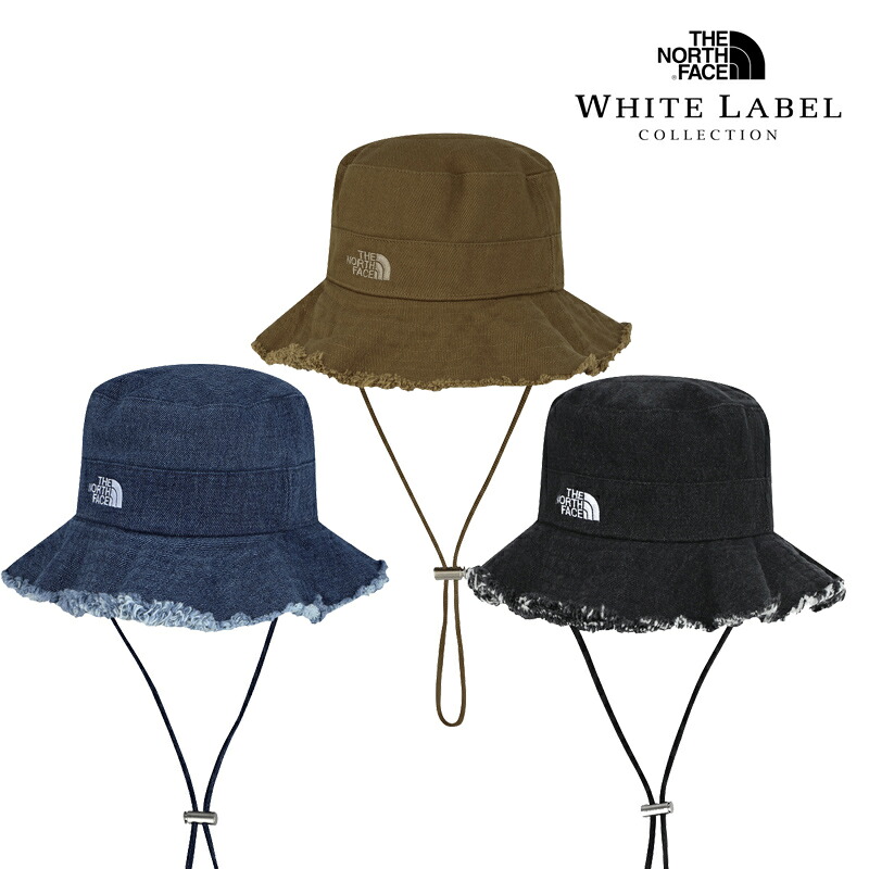 ★送りとどける無料★ NE3HR51 THE NORTH FACE WHITE LABEL VINTAGE BUCKET HAT 25FW 新作 コール天 ジーンズ 唾液広 あご吊りひも 大いさ自然調整 日よけ 防風 紫外線世話をする デイリー 好いたらしい すっきり NE3HR51J NE3HR51K NE3HR51L メンズ帽子-ハット-帽子