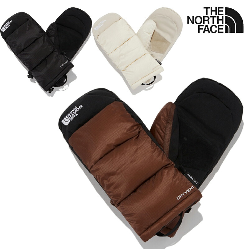 ★配送無料★ [THE NORTH FACE] NJ3GQ54 NUPTSE DOWN MITT 冬 防寒 保温 軽量 ダウン 中わた 防風 柔らかい フリースライニング 雪遊び ウィンターアウトドア スキー スノーボード 通学 通勤 デイリー ユニセックス プレゼント 冬コーデ タウンユース NJ3GQ54A NJ3GQ54B｜ABC TOWN