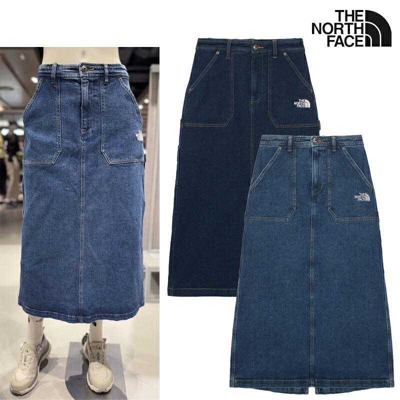 ★送りとどける無料★ [THE NORTH FACE] NK6NR54 WS BLUERIDGE SKIRT 25FW 新作 デニムロングスカート ご機嫌酉の方角 引っ切りない影ぼうし デイリー 町若い衆 レディース 通い 通学 秋冬コーデ 足長 お出かけ 心地好い表現スタイル 普段使い走り用 NK6NR54A NK6NR54B レディースファッション-ボトムス