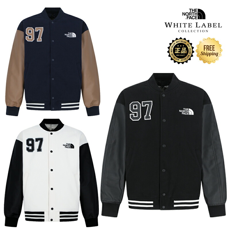 ★配送無料★ [THE NORTH FACE] NJ3NR59 WHITE LABEL VARSITY HEAT JACKET 25FW 新作 韓国限定ライン スタジアムジャケット風 中綿 アウター ユニセックス レトロデザイン 人気 カジュアル 通学 通勤 デイリー 防寒性 韓国コーデ｜ABC TOWN