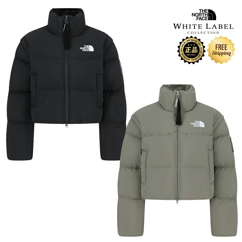 ★配送無料★ [THE NORTH FACE] NJ1DR83 WHITE LABEL WS VINTAGE NUPTSE DT JACKET RDS 韓国限定ライン レディース ダウン クロップド ジップアップ 防寒 あったか ジップスリーブ 2WAY ベスト 通勤 通学 旅行 コーデ提案 NJ1DR83J NJ1DR83K｜ABC TOWN