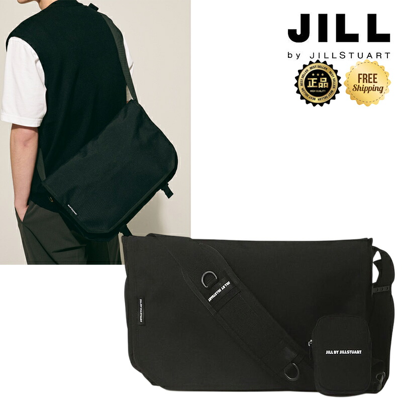 ★送りとどける無料★ [JILL BY JILLSTUART] Youth Logo Cordura Nylon Cross Unisex Messenger Bag コーデュラナイロン 肩先 曲がった掛け 大静電容量 納める 通い 通学 旅する 軽さ 衣嚢多め 取り片づける 防犯 A4 ジップ 多納める 控え選手 街