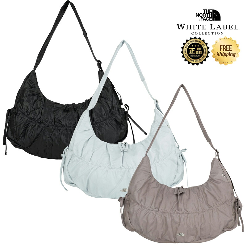 26SS NEW PRODUCT FREE SHIPPING [THE NORTH FACE] NN2PS18 WHITE LABEL BONNEY SR CROSS BAG KOREA LIMITED LINE WOMEN'S HOBO CROSS BAG SHIRRING DAILY TOWN USE BEAUTIFUL MINIMAL COORDY PROPOSAL DRESS KNIT DENIM NN2PS18J NN2PS18K NN2PS18L