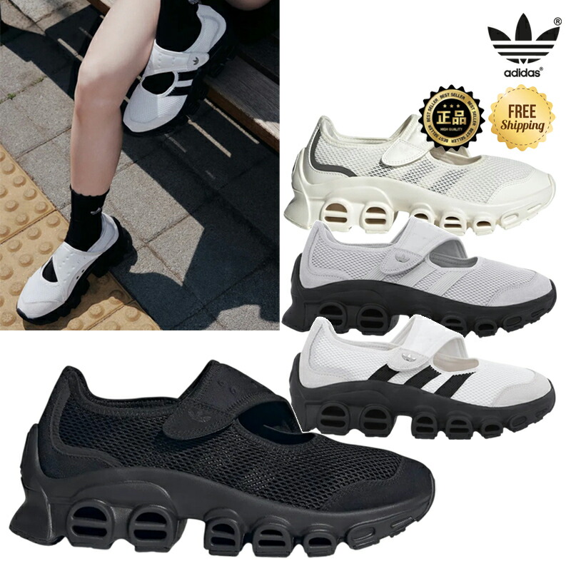★日本未入荷 26SS 送りとどける無料★ [ADIDAS] JI2416 JQ8245 KH7889 KH7912 Adifom Megajane メリージェーンスニーカー 厚底スニーカー ベルクロ メッシュ アディフォーム トンネルソール レディース 韓国っぽ コーデ買って出る ソックス スコート 衣裳 ジーンズ