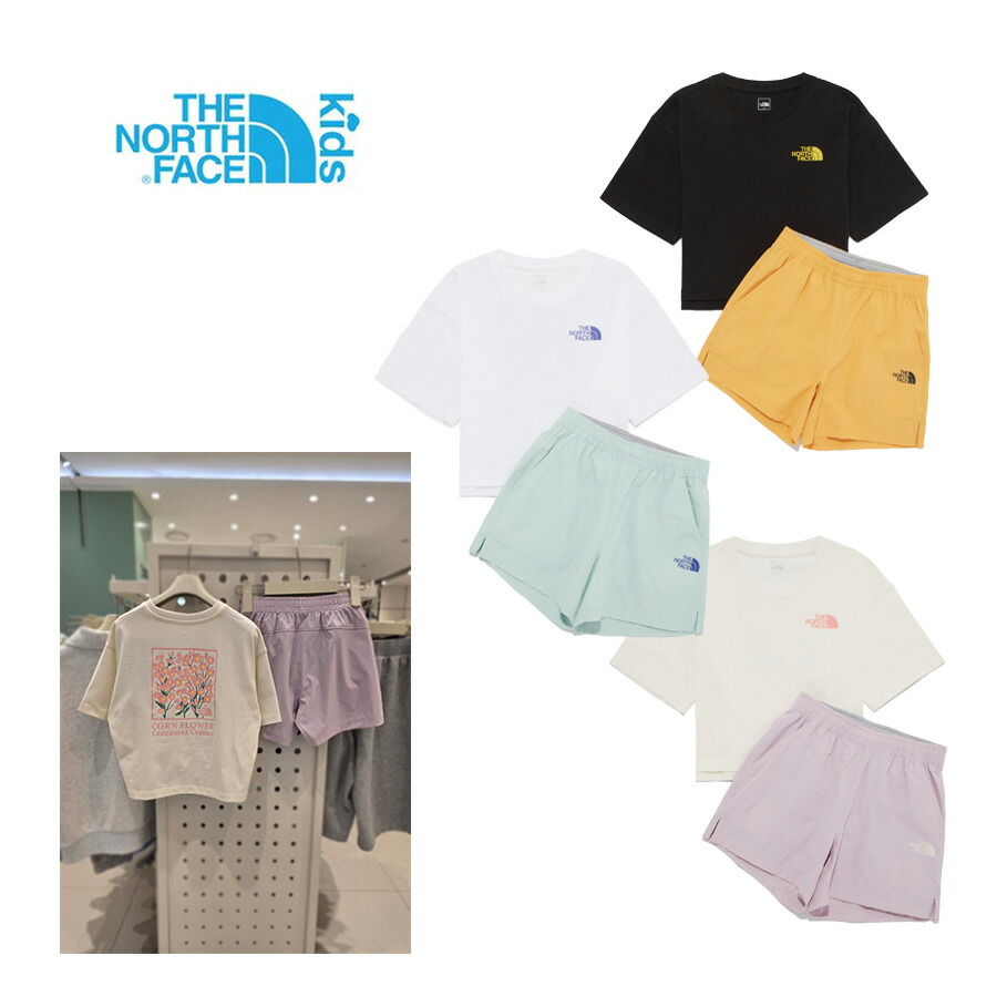 ノースフェイス Tシャッショートパンツのセット　レディースS 国内発送☆The North FaceTシャツ＆ショートパンツセット (THE NORTH