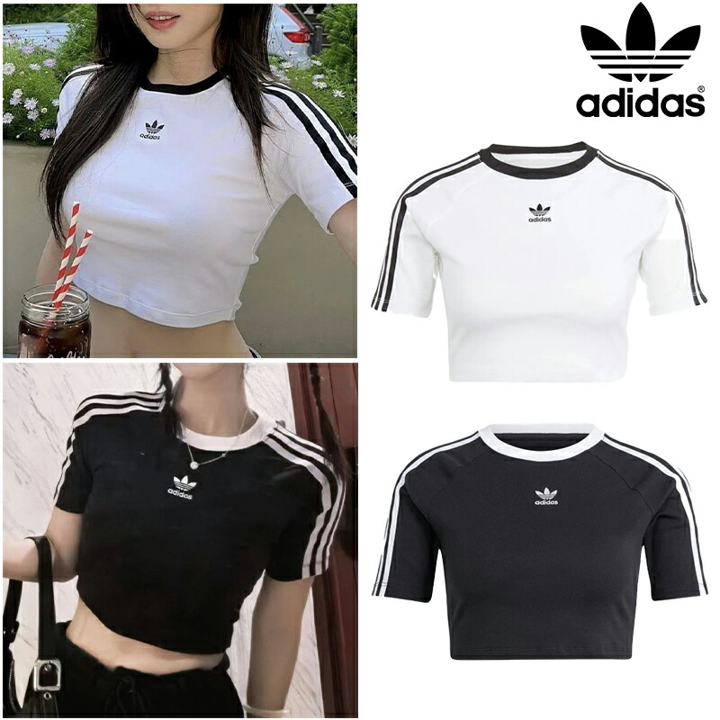 スポーティー★adidas スリーストライプス 半袖ベビーTシャツ スリーストライプス 半袖ベビーTシャツ / アディダスオリジナル