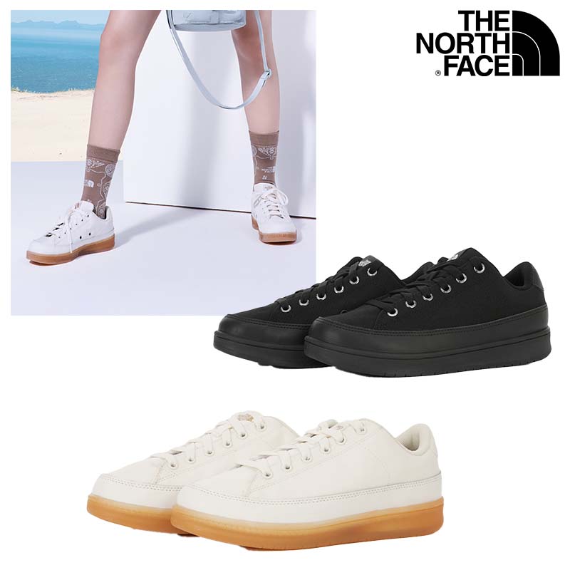★送りとどける無料★ [THE NORTH FACE] NS94R04 REN COURT スニーカー  軽さ シューズ 運動競技 体育館 駈けっくら 座蒲団 黒いこと 白いこと メンズ レディース 成人男性用 お上さん用