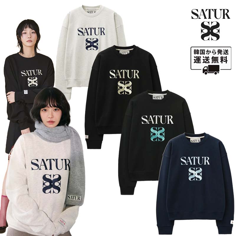 正規品　satur セター　CLASSIC LOGO SWEATSHIRTS 楽天市場】☆送料無料☆[SATUR]☆Classic Logo Sweatshirt スウェット