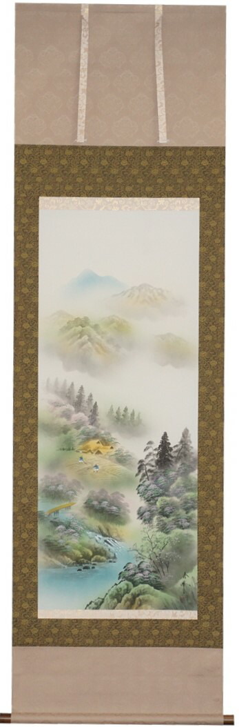 楽天市場】掛軸 月が五猿 尺五立 川島美宝作【送料無料】【年中掛