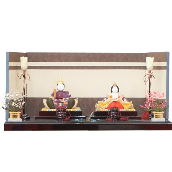 【送料無料】【最短即日出荷】【購入特典あり】【東玉】ひな人形　コンパクト 木目込人形 親王飾り 鈴木賢一 似和喜　時代裂 140,400円