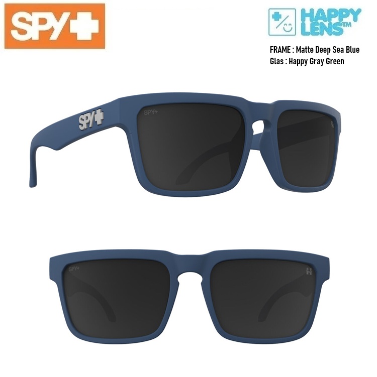 ■SPY OPTIC 秘密捜査員 【 HELM ヘルム 】HAPPY LENS【  Matte Deep Sea Blue - Happy Gray Green 】心うれしい水晶体 貨物輸送無料！！秘密捜査員黒眼鏡定め事品 happylens