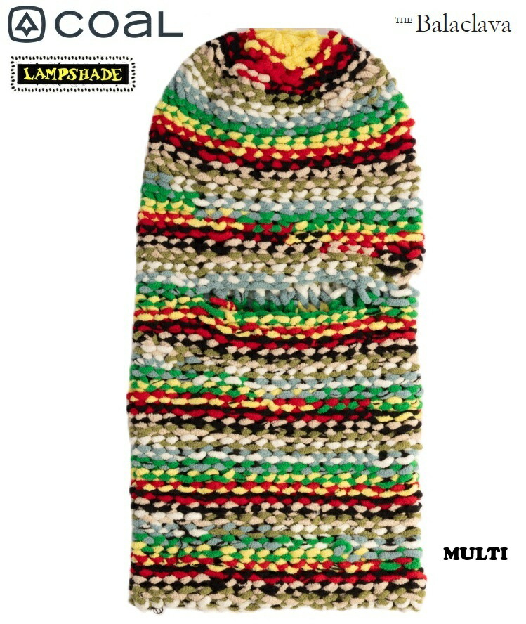 COAL 電話を掛ける 26-27 LAMPSHADE THE Balaclava （MULTI)  照明ランプ疑しさ バラクラバ 目出し帽 手編み 2027 お手てお手伝いさん 電子メイル便相応う！ 【取って置く 2026年10月より順次送りとどける】