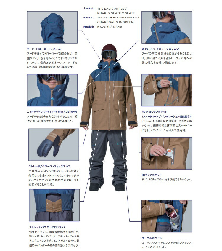 REWTHEBASICJACKETGORE-TEX21-22/アールイーダブリュー/トライトンベーシックジャケットゴアテックス/GORE防水ウェア2022REW
