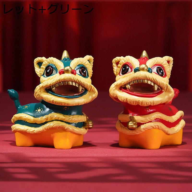 楽天市場】獅子舞 置物 【送料無料】（沖縄別途700円