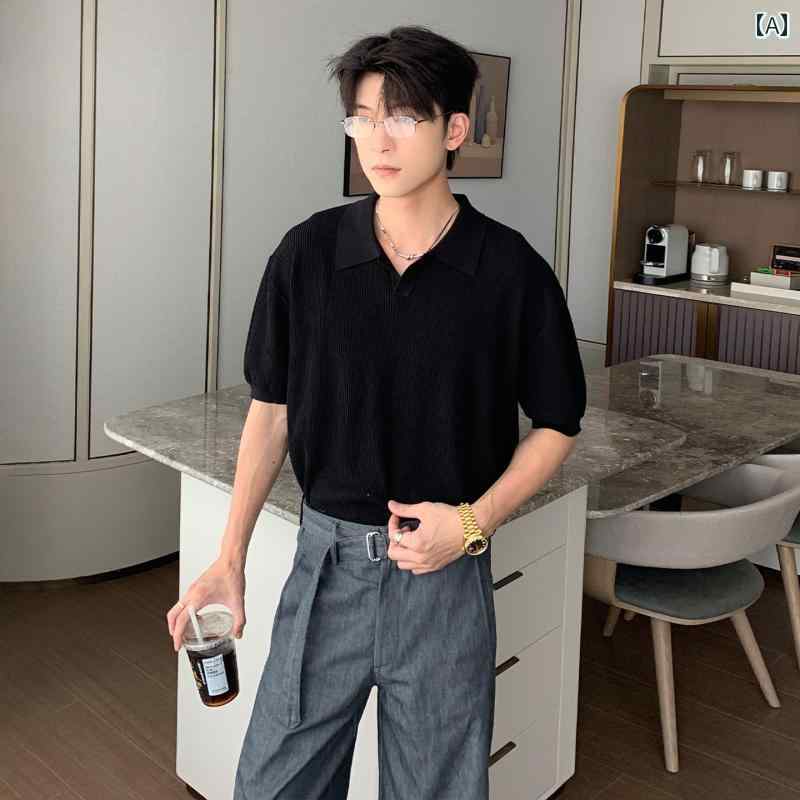 メンズ 流行り物 春夏 秋冬 かっこいい オシャレ モテ 成人男性用 成人男性服  服 韓国 分かりやすい 成年者 冷やりとした   拾独居室   リヨ独居室   リネン   半袖   スポーツシャツ   心地よい   ゆったり   トップス