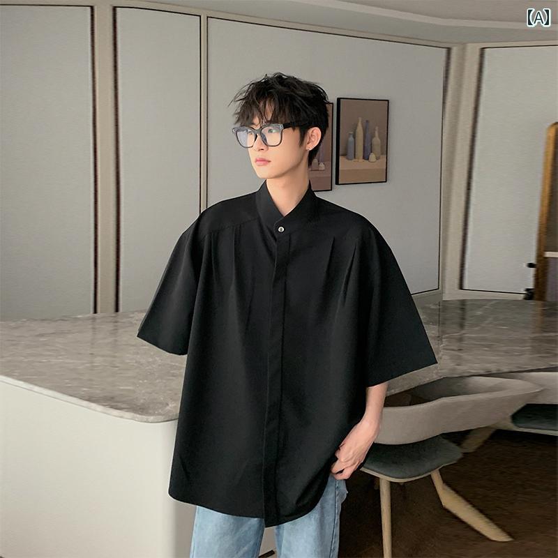 メンズ 流行り物 春夏 秋冬 かっこいい オシャレ モテ 成人男性用 成人男性服  服 韓国 分かりやすい 成年者 鉄   不必要   冷やりとした   プルオーバー   半袖   いの一番   シティー   男の子   心地よい   プルオーバー