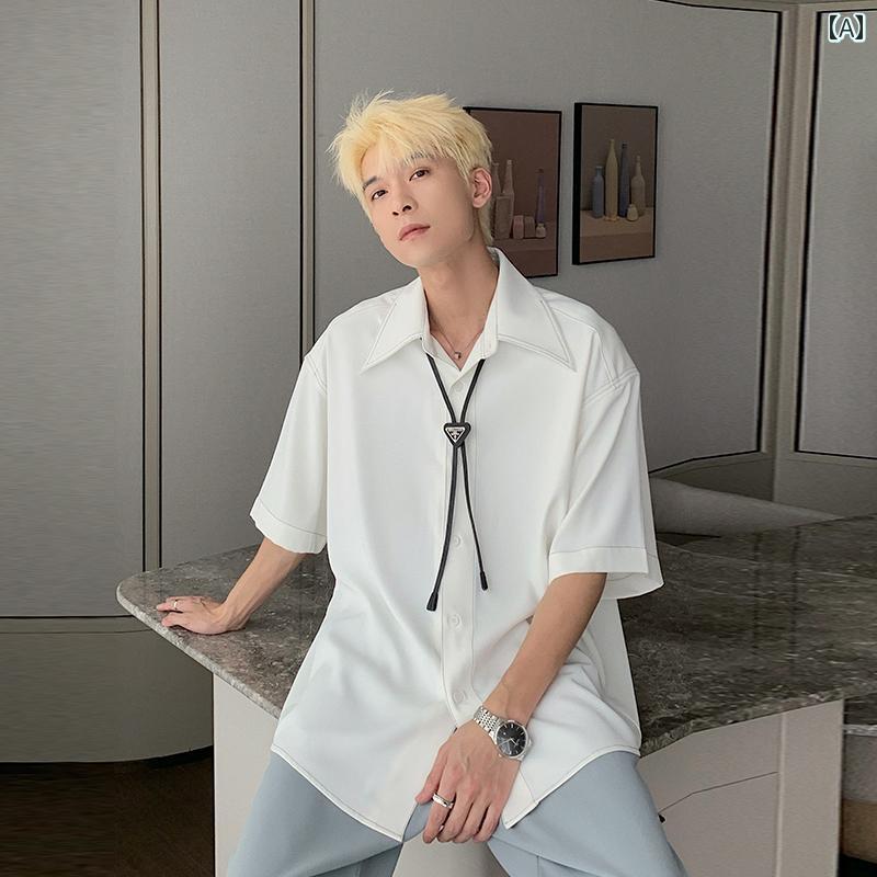 メンズ 流行り物 春夏 秋冬 かっこいい オシャレ モテ 成人男性用 成人男性服  服 韓国 分かりやすい 成年者 表どおり   プルオーバー   半袖   ハイエンド   流行り物否   鉄   プルオーバー