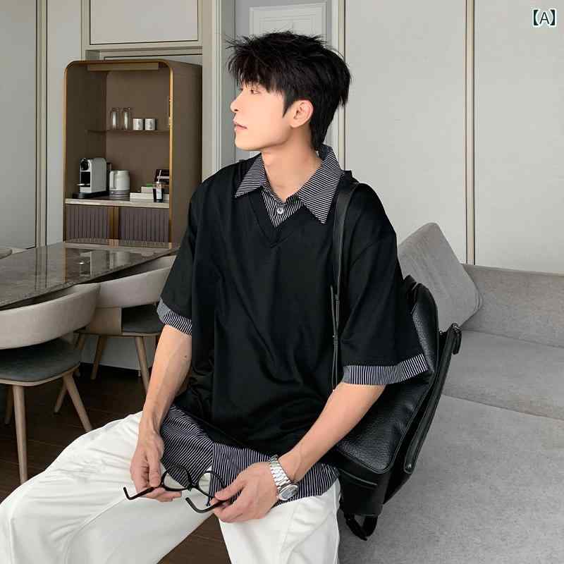 メンズ 流行り物 春夏 秋冬 かっこいい オシャレ モテ 成人男性用 成人男性服  服 韓国 分かりやすい 成年者      夏服   半袖   スポーツシャツ   お坊っちゃん   T   ティーシャツ   夏用   如何様物   背広   綿   トップス