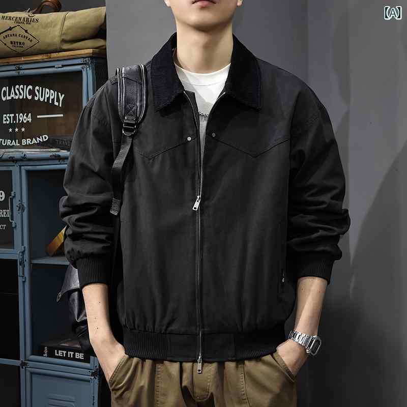 メンズ 流行り物 春夏 秋冬 かっこいい オシャレ モテ 成人男性用 成人男性服  服 韓国 分かりやすい 成年者     対照   色つや心地よい   上衣   アメリカン   レトロ   表どおり   お山続きもの   綿   細工物御召しもの   自動車の街   上衣
