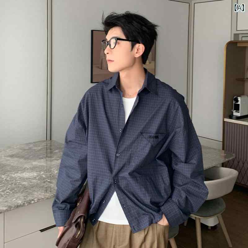メンズ 流行り物 春夏 秋冬 かっこいい オシャレ モテ 成人男性用 成人男性服  服 韓国 分かりやすい 成年者      薄っぺら   読み合わせる柄   日焼押しとどめる   プルオーバー   長袖       綿   ゆったり   プルオーバー
