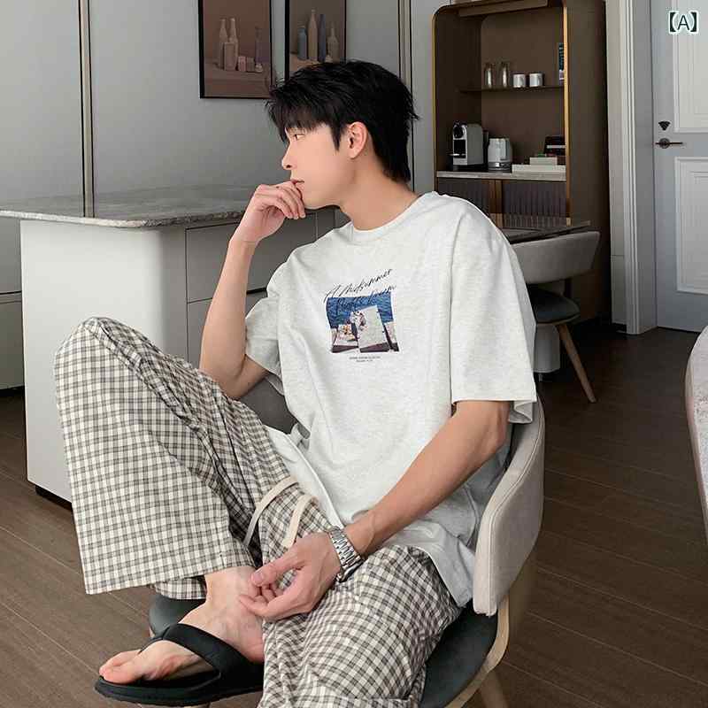 メンズ 流行り物 春夏 秋冬 かっこいい オシャレ モテ 成人男性用 成人男性服  服 韓国 分かりやすい 成年者          半袖       T   ティーシャツ   嚠喨たる   相応う   T   ティーシャツ