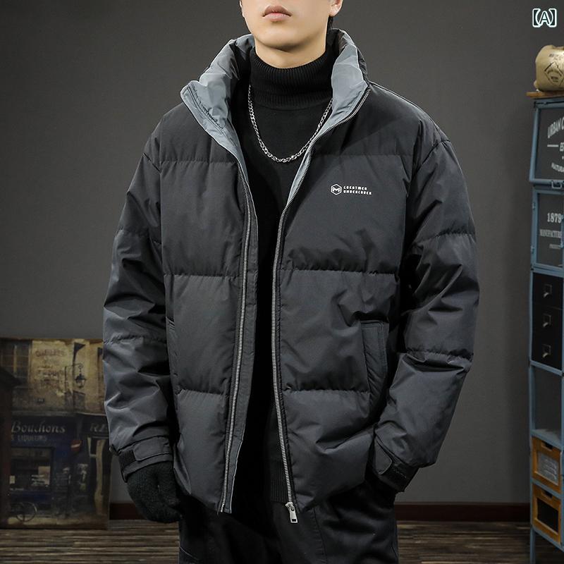 メンズ 流行り物 春夏 秋冬 かっこいい オシャレ モテ 成人男性用 成人男性服  服 韓国 分かりやすい 成年者      上衣   メンズ流行り物   遊撃手   照明ランプ色合い   生あたたかい   上衣   ゆったり   朦々たる   綿織物   パッド    上衣