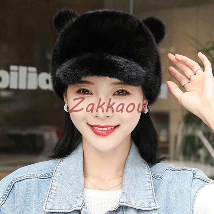 コサック 帽子 Boutique hat KATES  ミンクファー ミンク ファー コサック 帽子 ハット ロシアン帽 送料無料