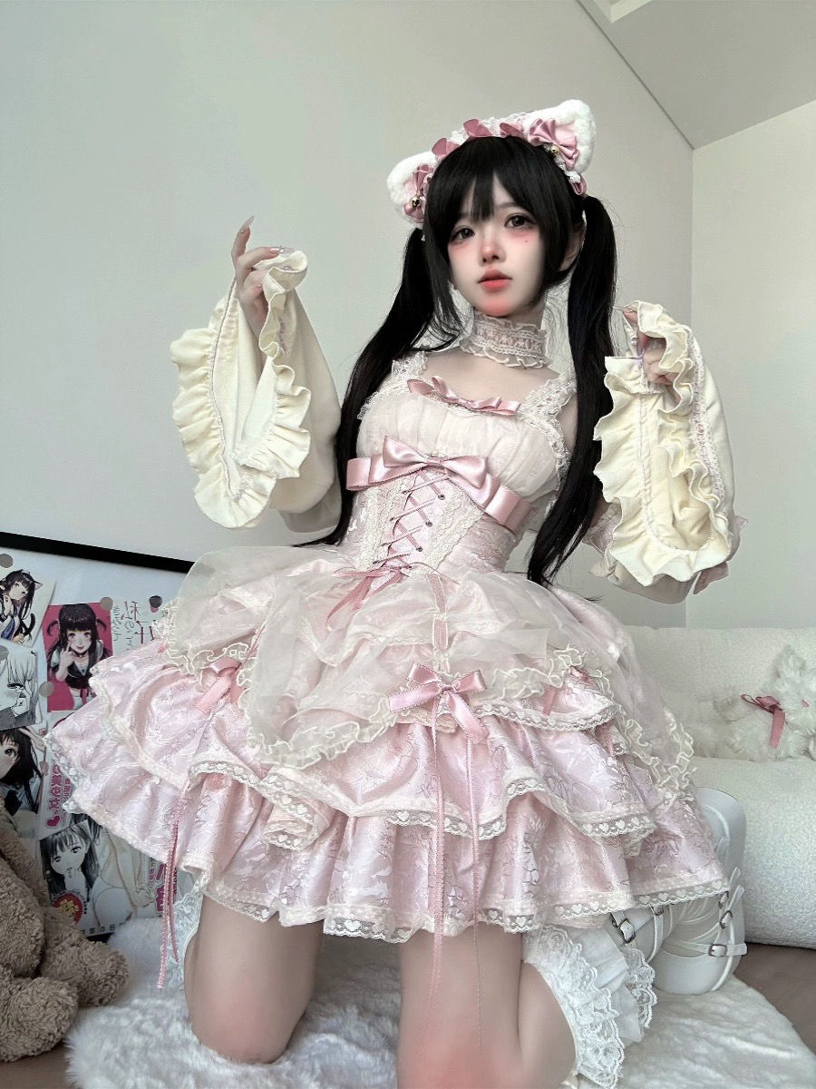 楽天市場】ギャルデザインロリータ ブラックゴスロリ ロリィタ JSKOP