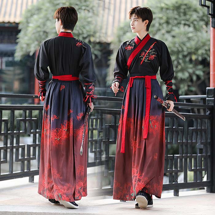 漢服 メンズ チャイナ服 華流コスプレ衣装 カンフー衣装 中国古代伝統漢服 ハロウィン コスプレ 仮装 衣装 大人 刺繍 中華服 コスチューム 変装 舞台ステージ衣装 チャイナ服 コスプレ 中華風 コスプレ 仮装 イベント 学園祭 文化祭 時代劇 武術 仮装
