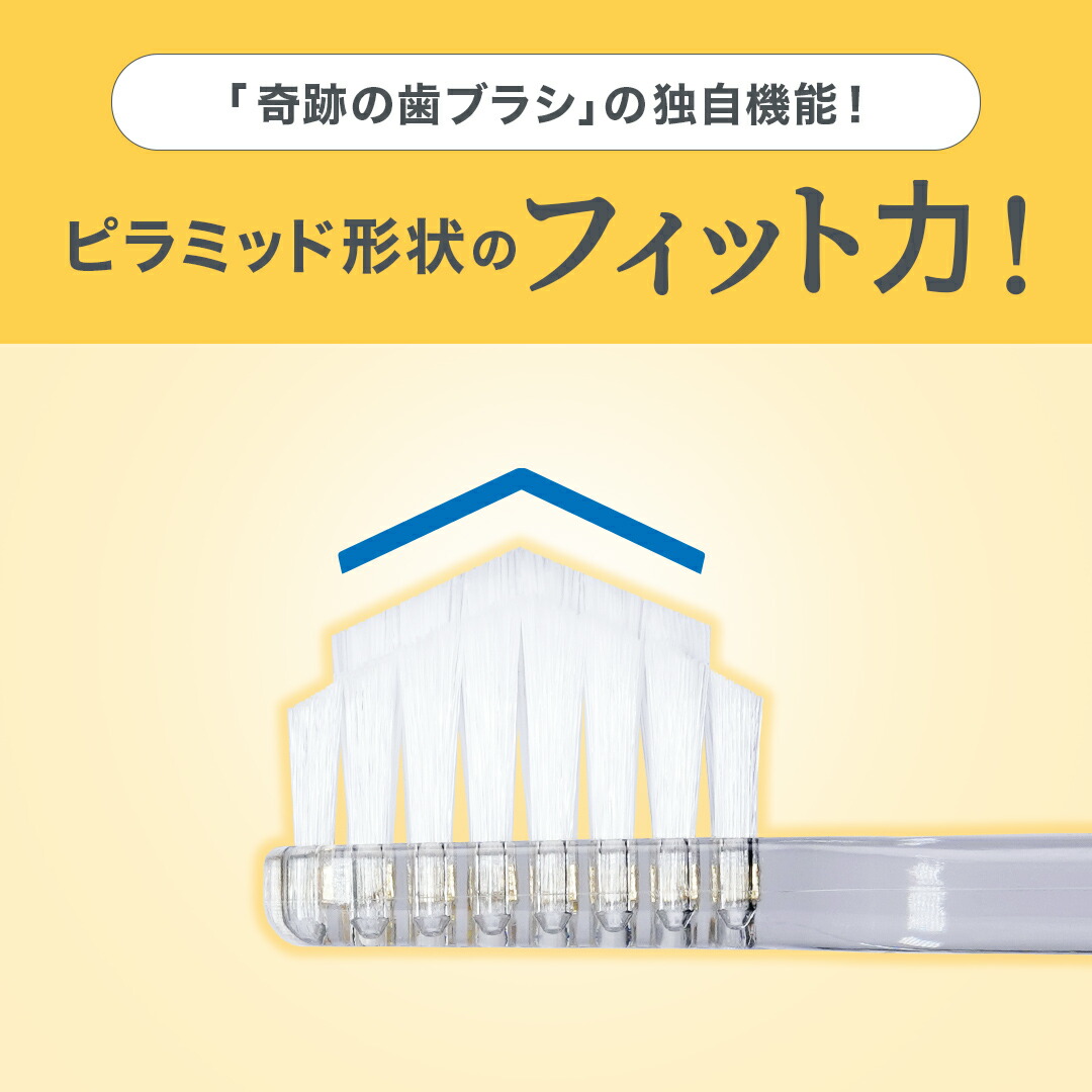 奇跡の歯ブラシ クリアブラック 3本セット 正規品 歯ブラシ 虫歯予防 口臭予防 口臭ケア 歯垢除去 ホワイトニング 歯間 オーラルケア 日本製 HaRENO ハレノ 公式