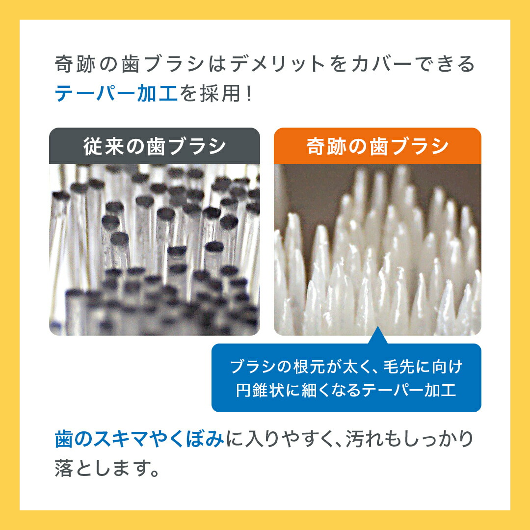 奇跡の歯ブラシ クリアブラック 3本セット 正規品 歯ブラシ 虫歯予防 口臭予防 口臭ケア 歯垢除去 ホワイトニング 歯間 オーラルケア 日本製 HaRENO ハレノ 公式