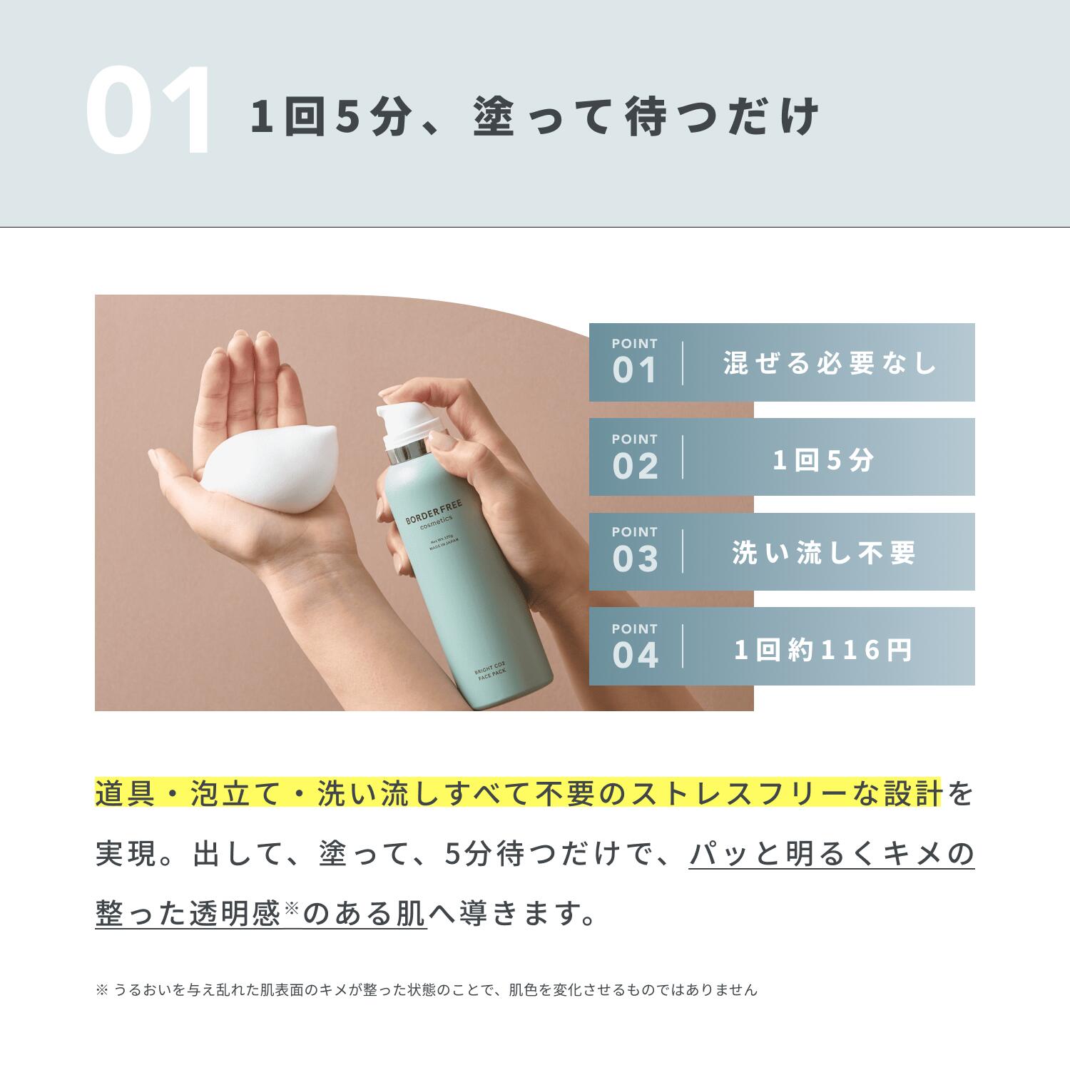 公式】洗い流し不要炭酸パック +美容液シートマスク お1人様3セット 