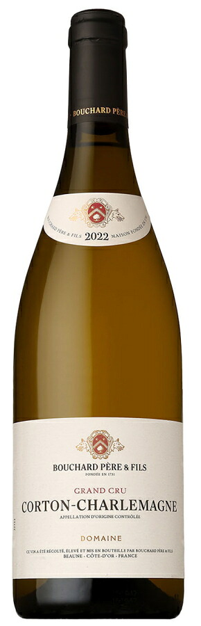【クール配送】ドメーヌ ブシャール コルトン シャルルマーニュ 2022年 750ml【フランス／ブルゴーニュ白】【正規品】【辛口】【白ワイン ブルゴーニュ地方 アロース・コルトン村 ギフト 贈り物 プレゼント】｜アーベンワインショップ