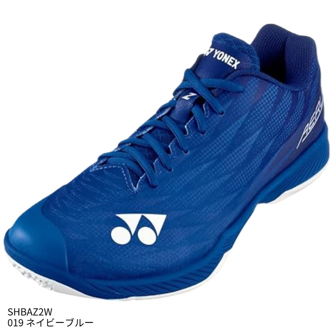 【ヨネックス】POWER CUSHION AERUS Z WIDE パワークッションエアラスZワイド バドミントンシューズ/YONEX(SHBAZ2W) 019 ネイビーブルー|abespo