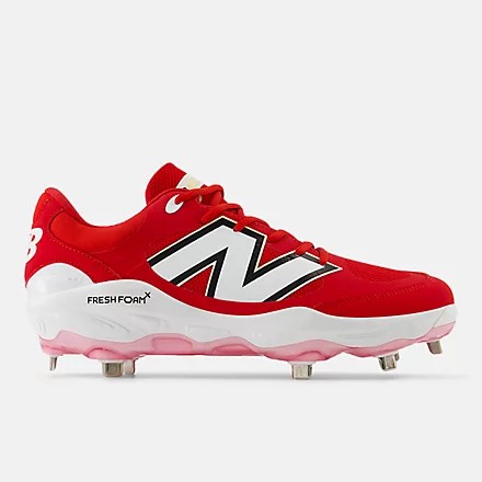 【ニューバランス】Fresh Foam X 3000v7 金属スパイク/野球スパイク/newbalance(L3000TR7) レッド|abespo