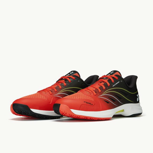 【ヨネックス】パワークッションエアラスダッシュ5 GC テニスシューズ/YONEX(SHTAD5GC) 674 フレイムレッド／ブラック