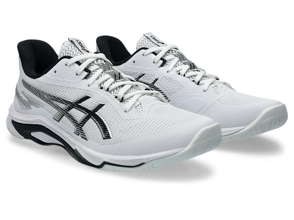 【アシックス】NETBURNER BALLISTIC FF 4 ネットバーナー/バレーシューズ/asics(1053A070) 100 White/Black
